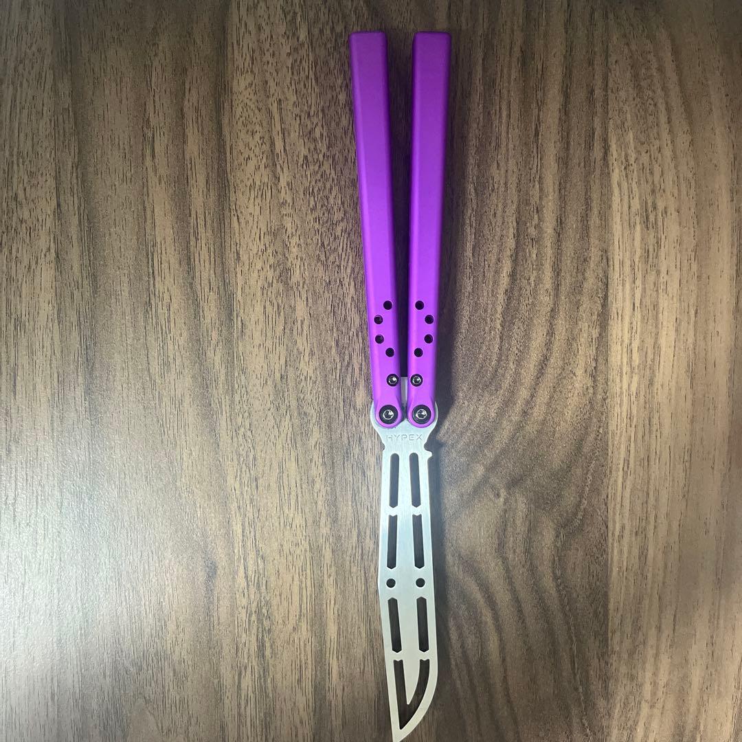 hypextrainer HYPEX バタフライナイフ バタフライトレーナー紫