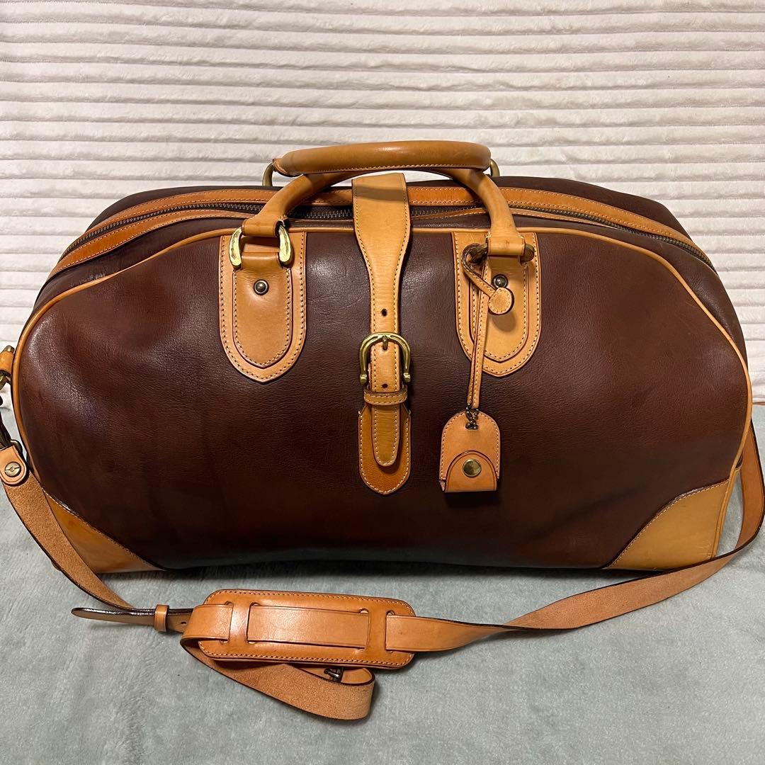 ソメスサドル SOMES SADDLE 2way ボストンバッグ 本革 茶