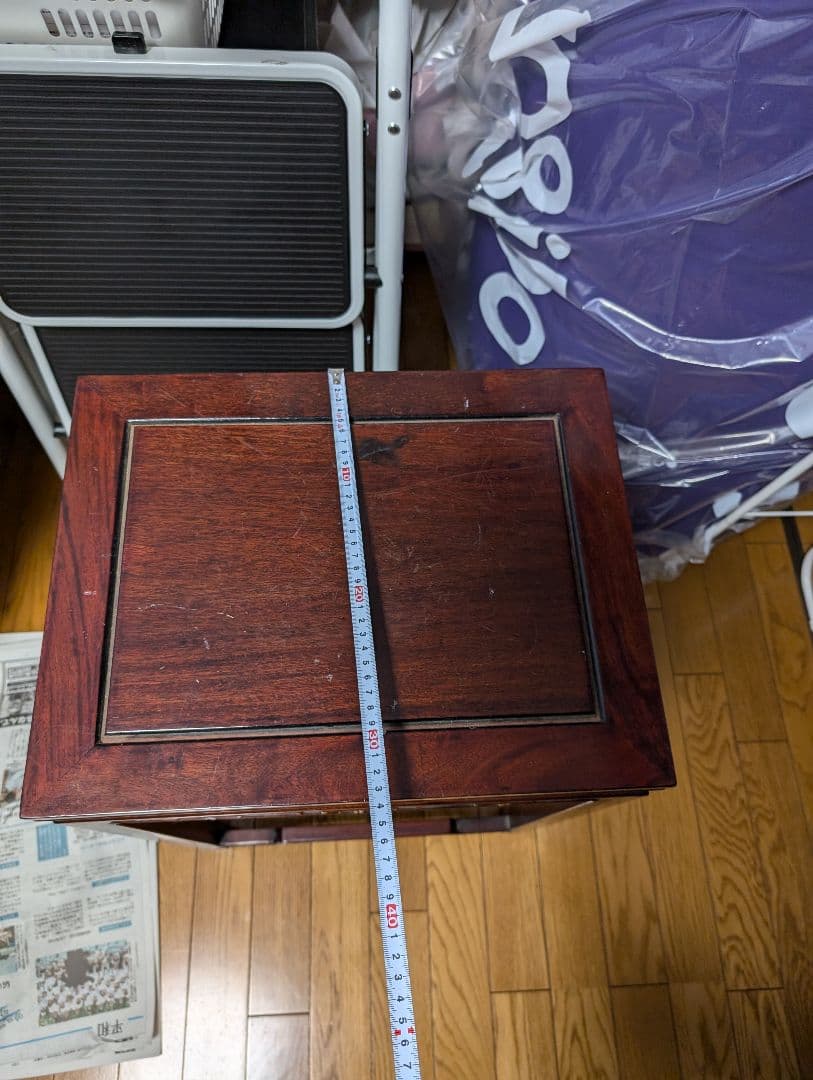 中国美術、特大唐木花梨花台、香炉台