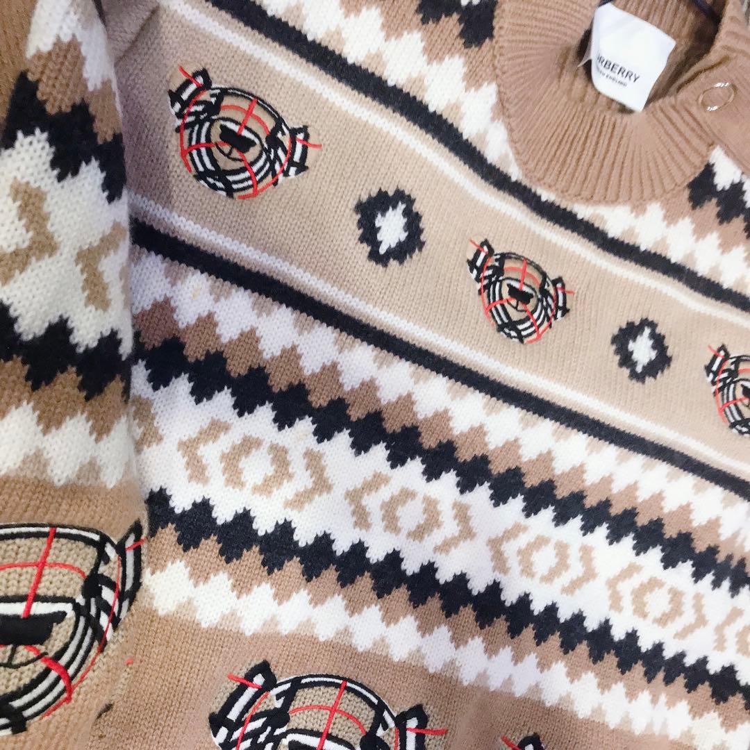 Burberry キッズ　110 トーマスベア　ニット　トレーナー