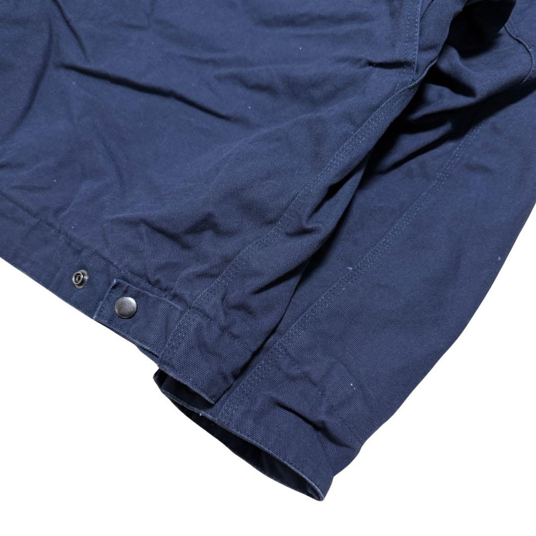 00s 企業ロゴダックジャケット 短丈 フェード デトロイト US古着