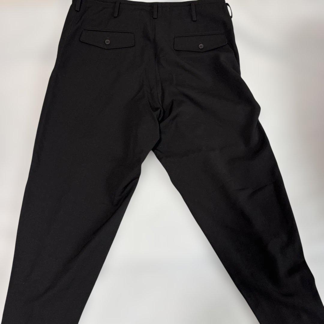 YohjiYamamotoブラックサルエルパンツ ドローストリング付き