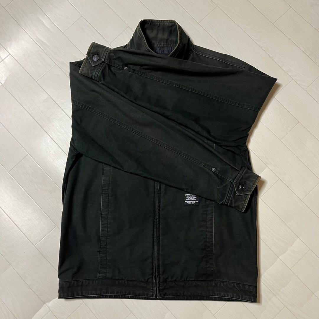 フェード ネイバーフッド レタリング刺繍 スウィングトップ コットンジャケット