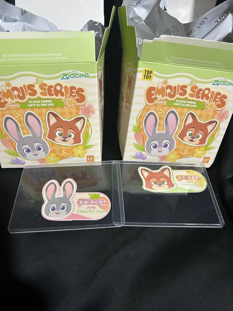 TOPTOY 正規品 ズートピア スマホ グリップ ジュディ ニック 2点セット