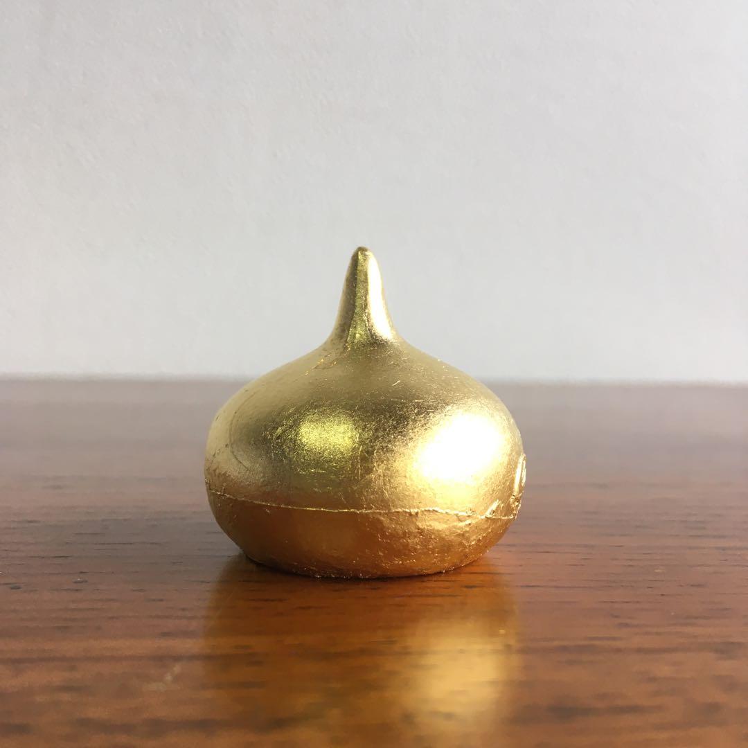 希少！　特製　24金　純金箔貼り仕上げ　メタルスライム　文鎮　エニックス製当時物