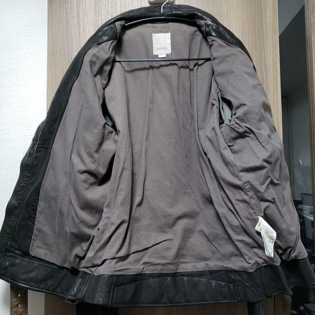 DIESEL ディーゼル レザーライダースジャケット 2way Mサイズ