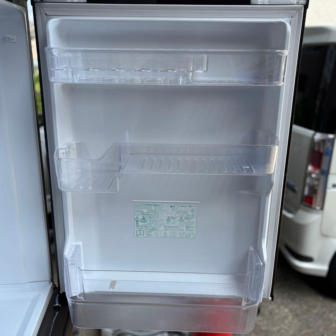 シャープ ノンフロン冷蔵庫 SJ-PW35A-T 2015年製 350L