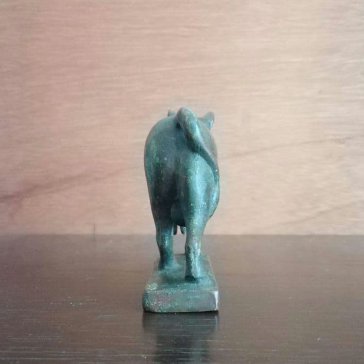 逸品　青銅製のミノア文明の雄牛　ギリシャクレタ島 　宇宙エネルギー　生と死の力