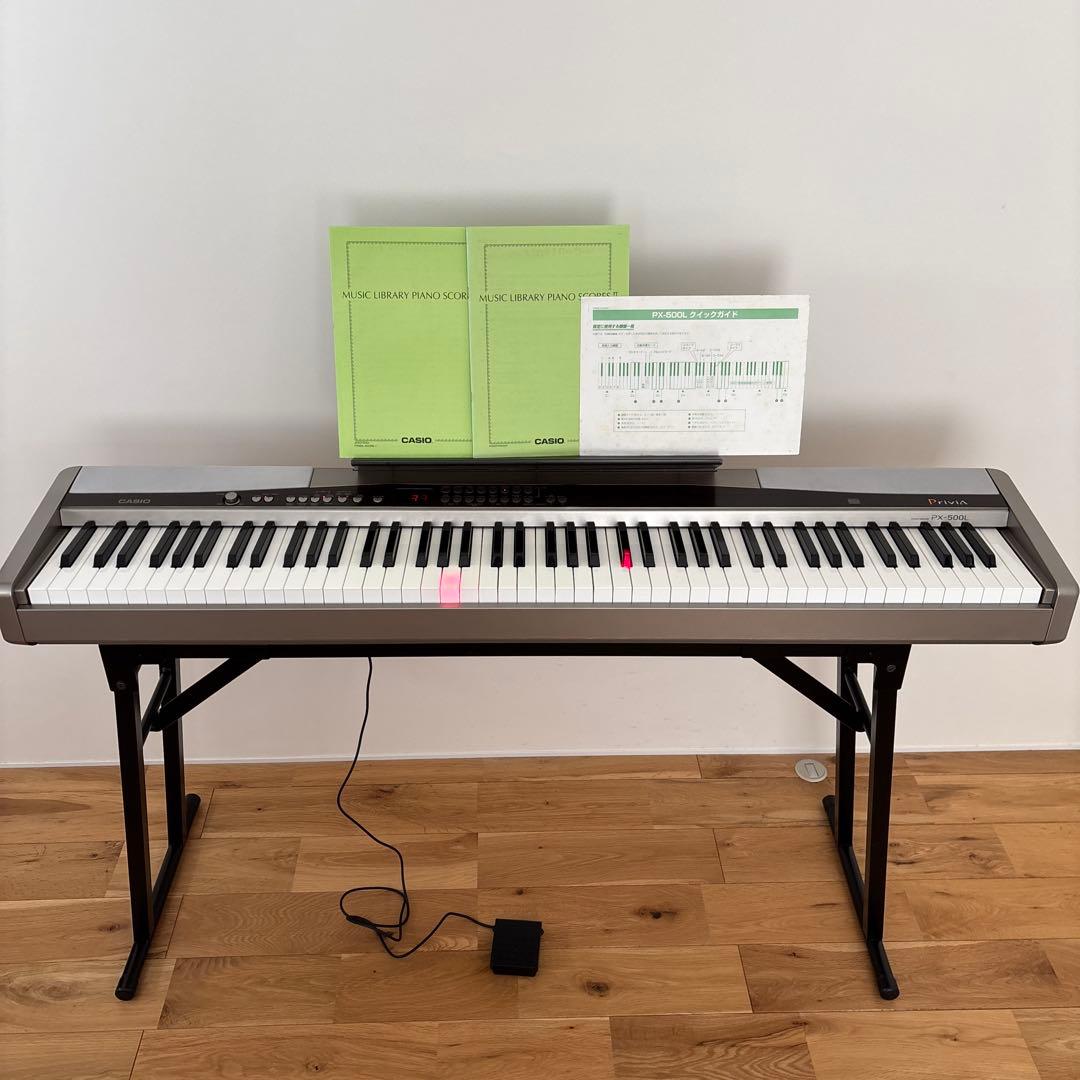 CASIO 電子ピアノ PX500L （2008年販売終了）付属品あり