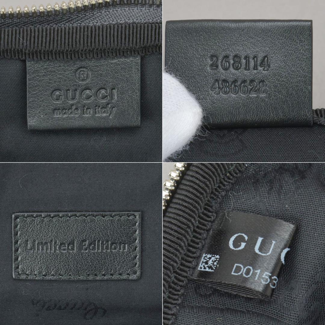未使用同様◇GUCCI グッチ ネクタイケース マルチケース レザー グレー