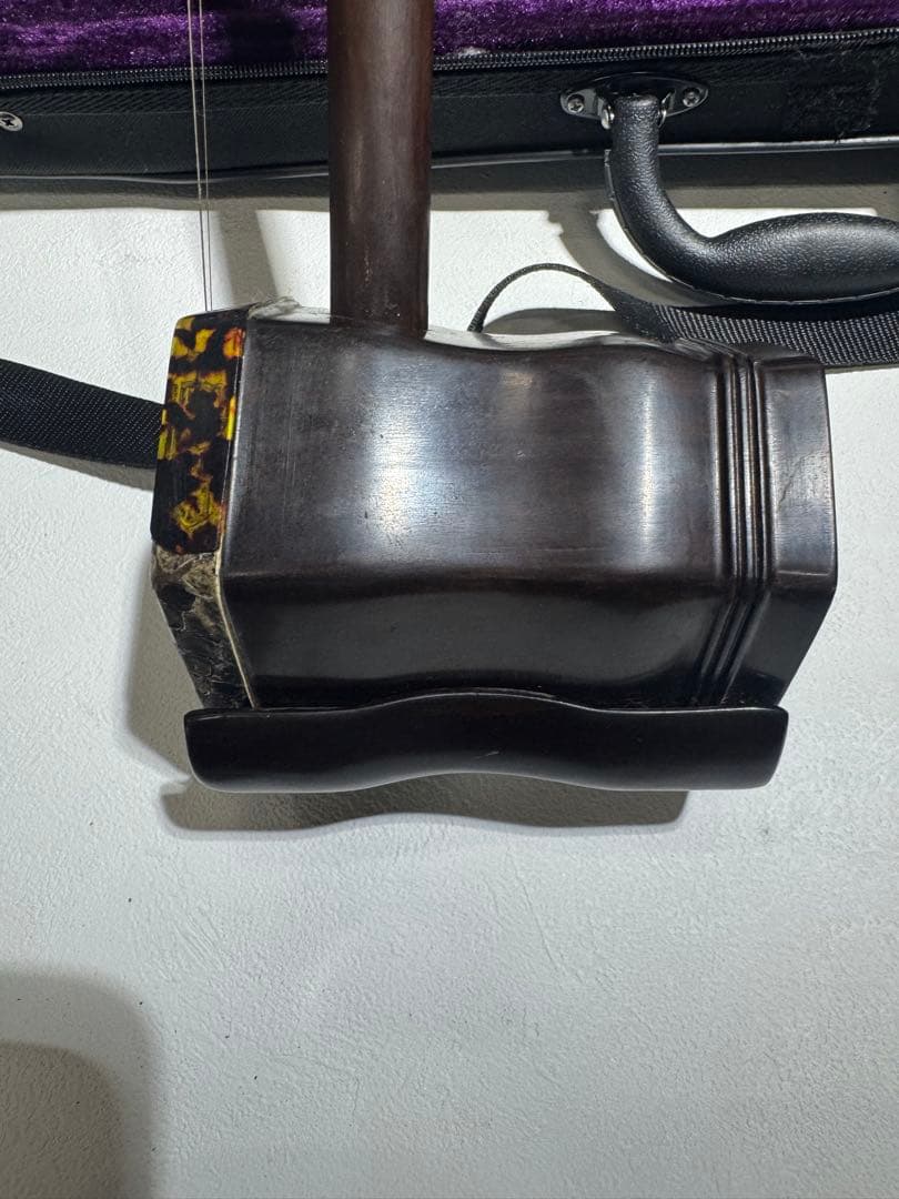 古月琴坊 紅木 二胡 ニシキヘビ皮 ER-400 セミハードケース付