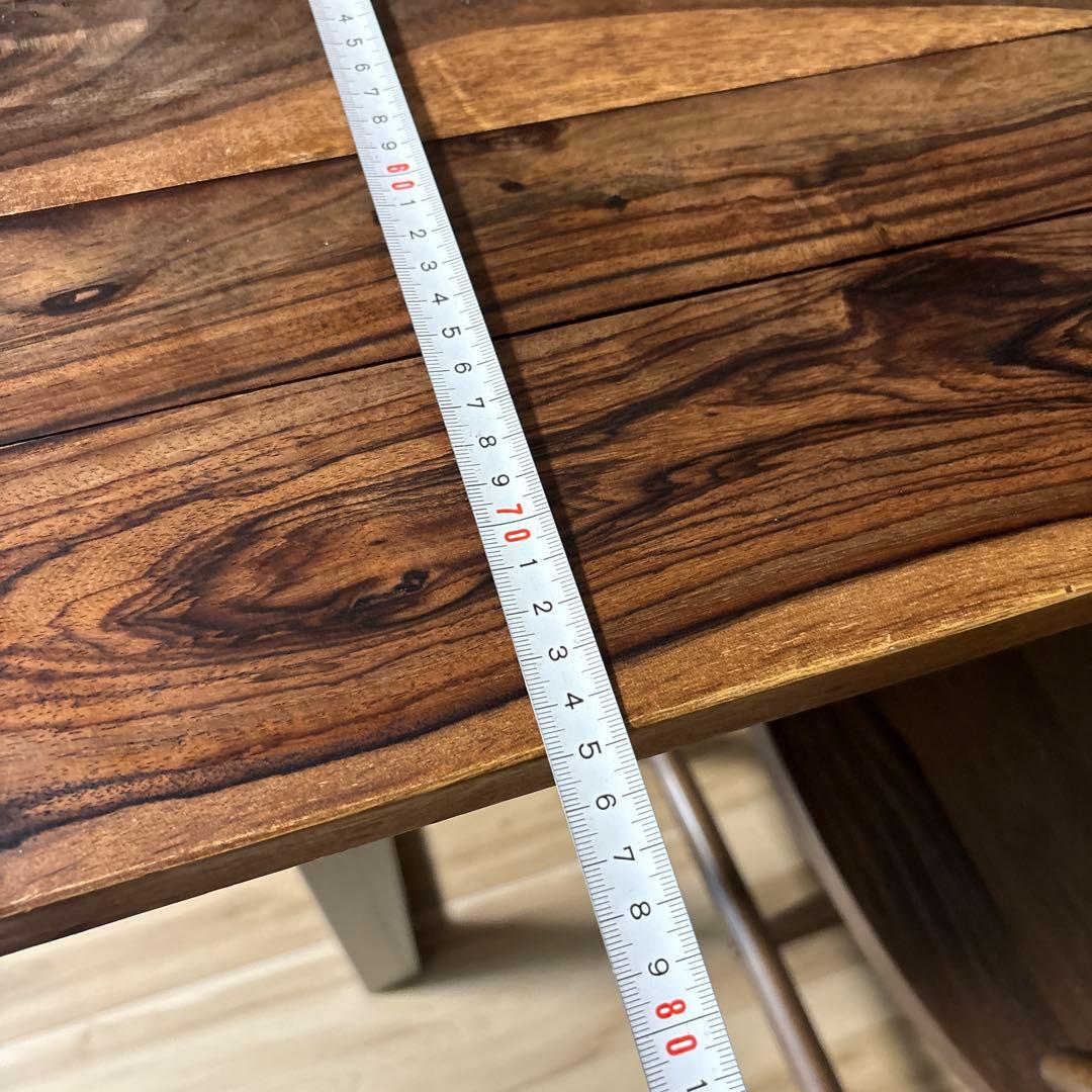 ウォールナット材 ダイニングテーブル 75x120cm