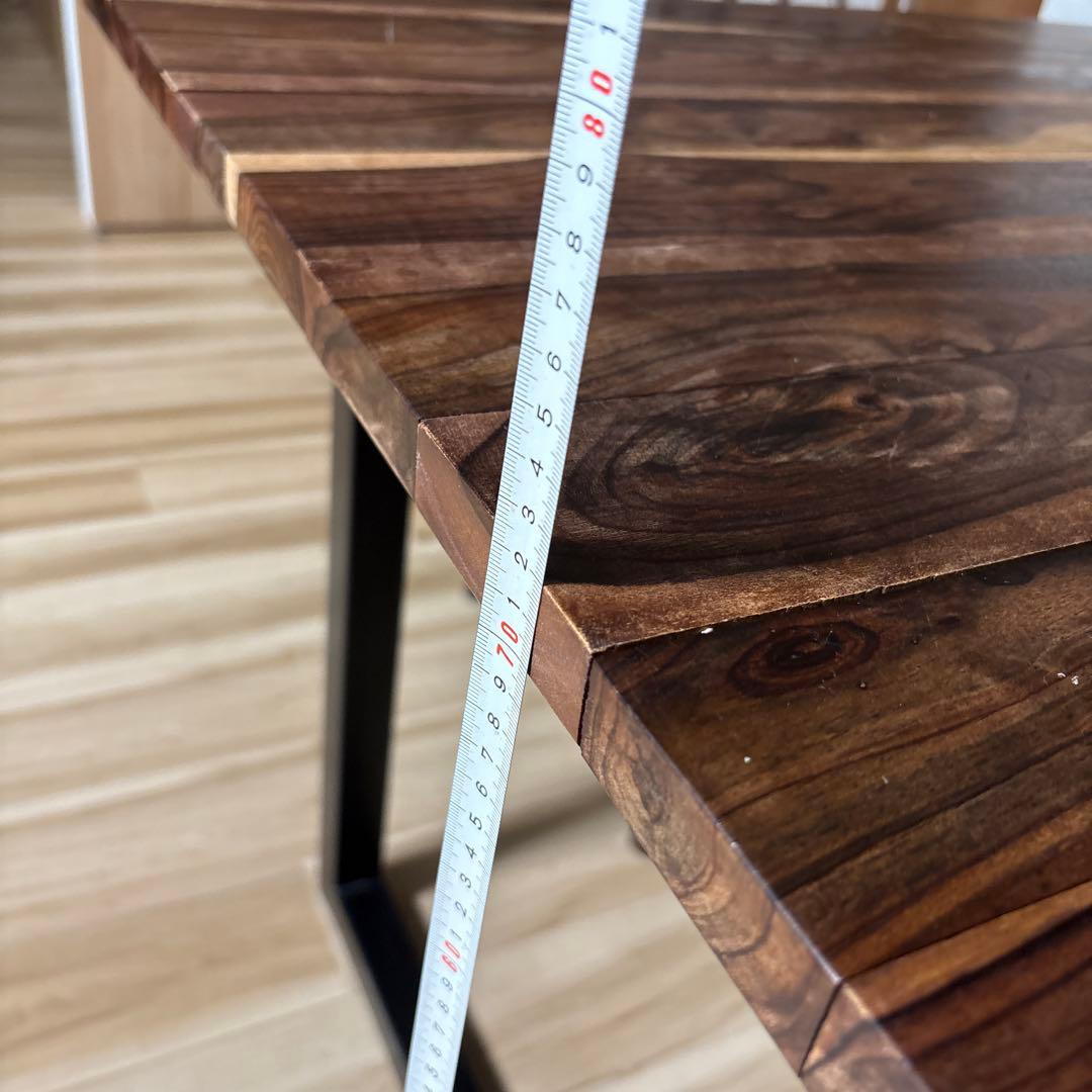 ウォールナット材 ダイニングテーブル 75x120cm