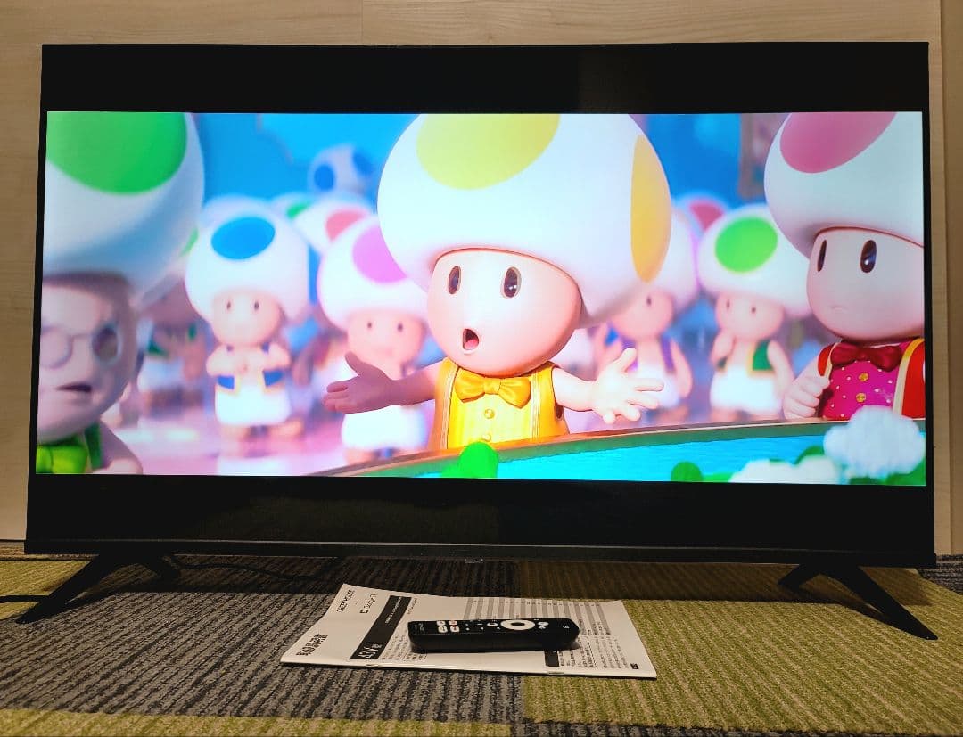 2024年製　GoogleTV搭載4K/HDR対応43V型チューナーレステレビ