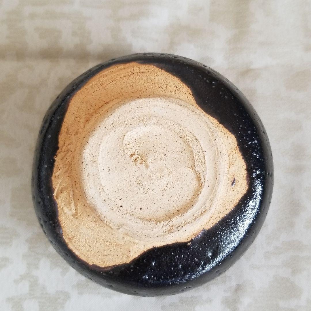 古瀬戸　抹茶茶碗　山口小左衛門　黒茶碗