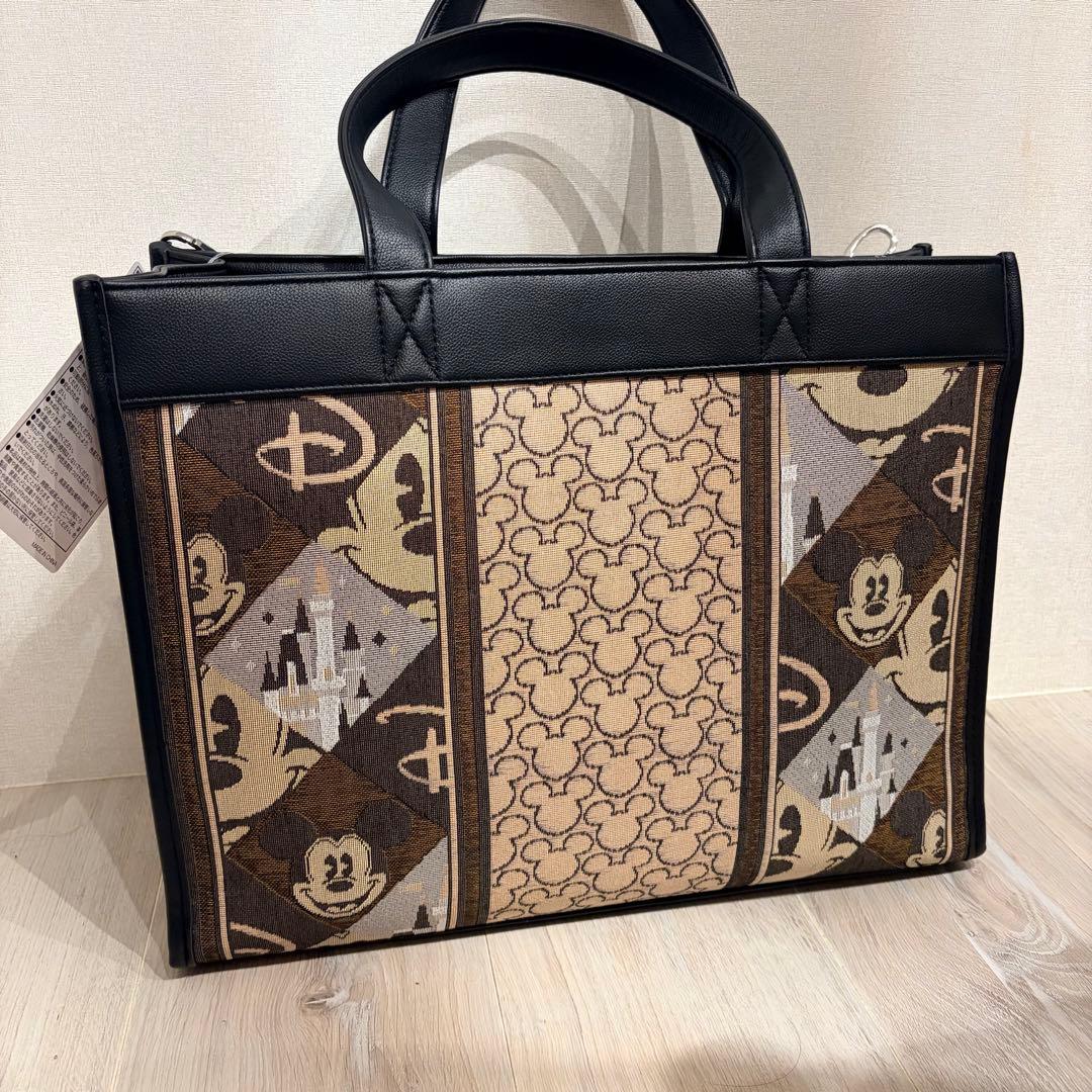 【早い者勝ち】ディズニーリゾート　A42WAY ジャガードトートバッグ　タグ付き