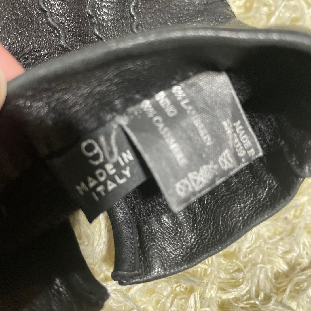 【archive 】PRADA カシミヤ100% ラムレザーグローブ　手袋