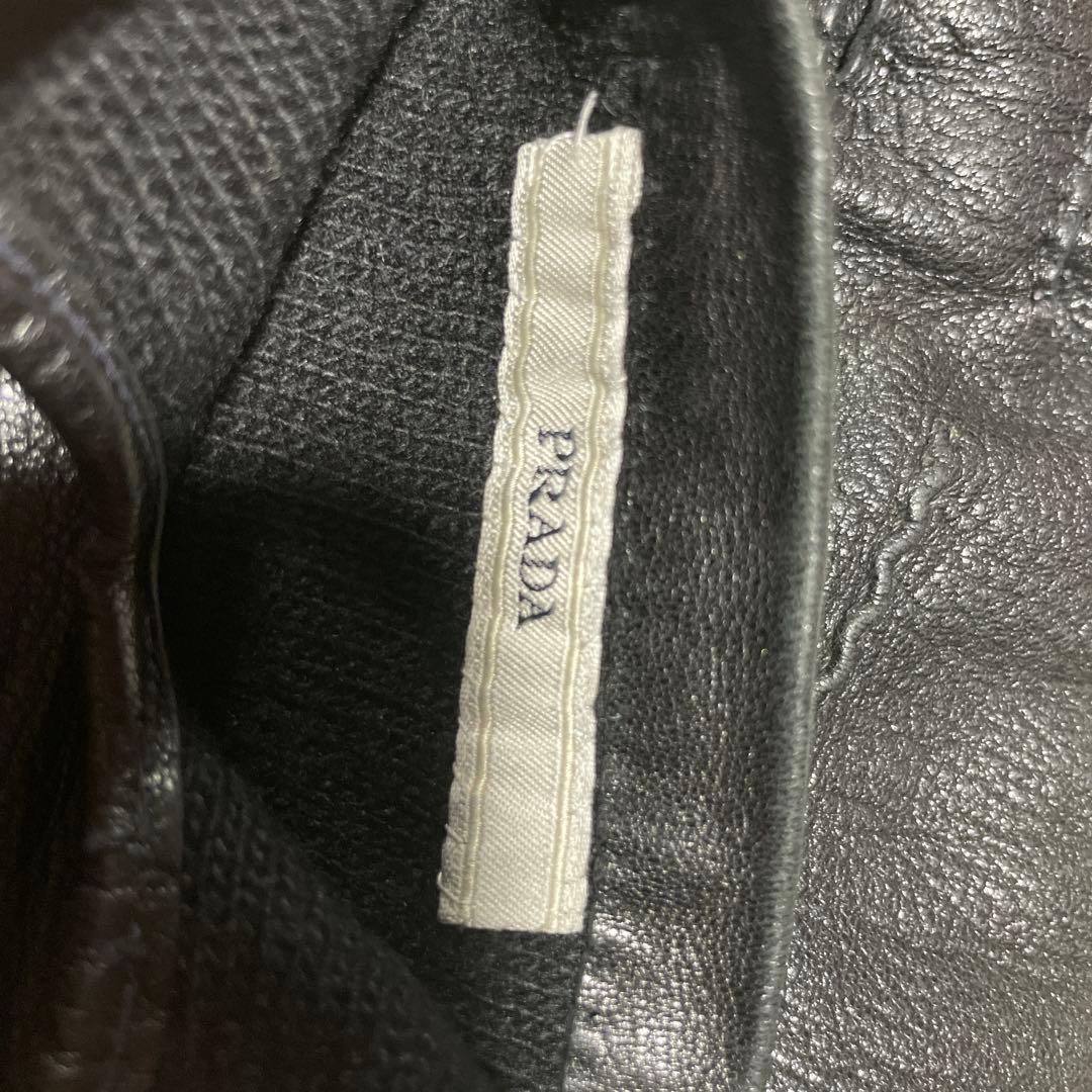 【archive 】PRADA カシミヤ100% ラムレザーグローブ　手袋