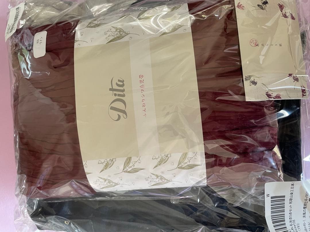 完売品　新品♡Ditaディータ♡オトナ浴衣　高級5点セット♡涼風の藍紺牡丹