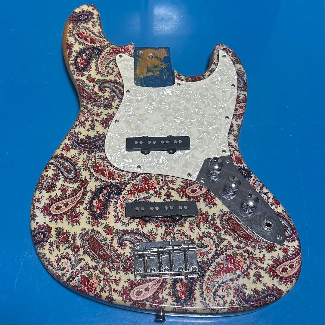 POS ジャズベースタイプ ペイズリー ジャンク リフィニッシュ