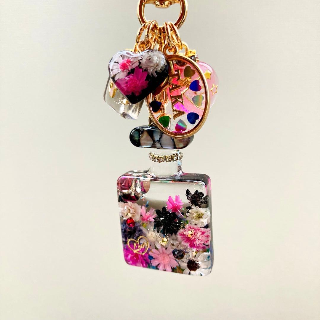 タカママページ　名入れチャーム　レジンキーホルダー5点