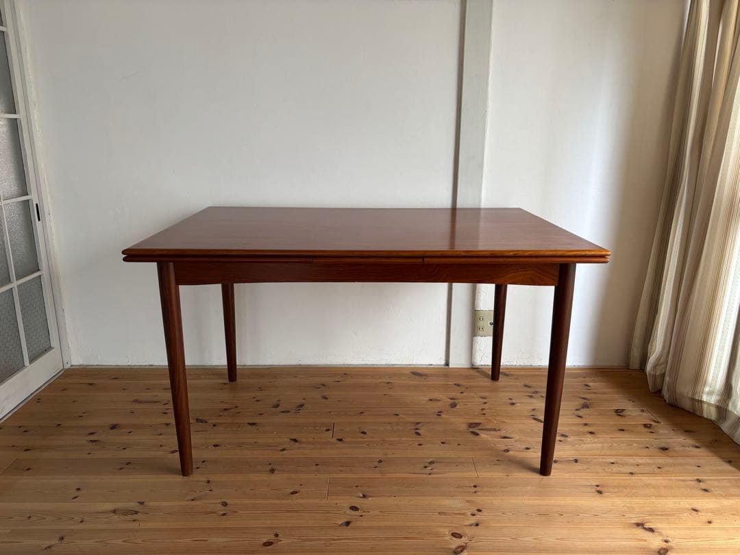 北欧ヴィンテージ　デンマーク　チーク　ドローリーフテーブル