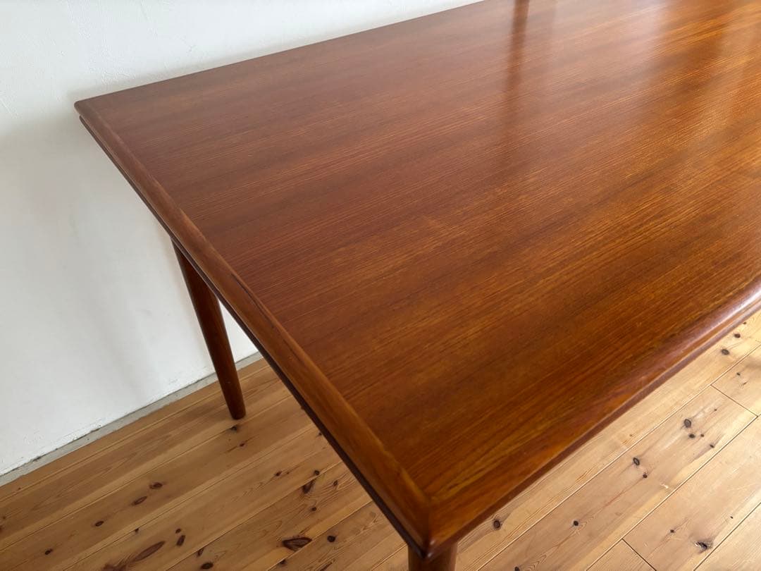 北欧ヴィンテージ　デンマーク　チーク　ドローリーフテーブル