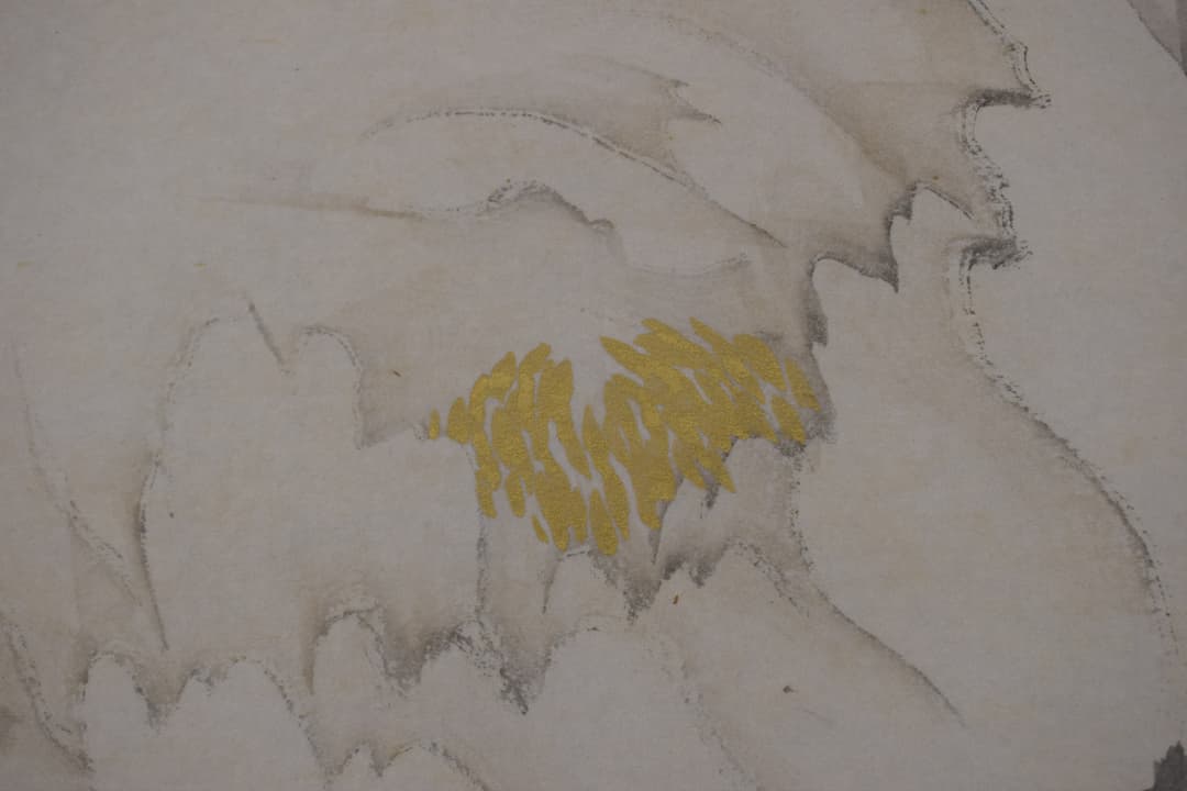 【真作】木村武山/牡丹図/花之図/掛軸☆宝船☆Y-348　JM