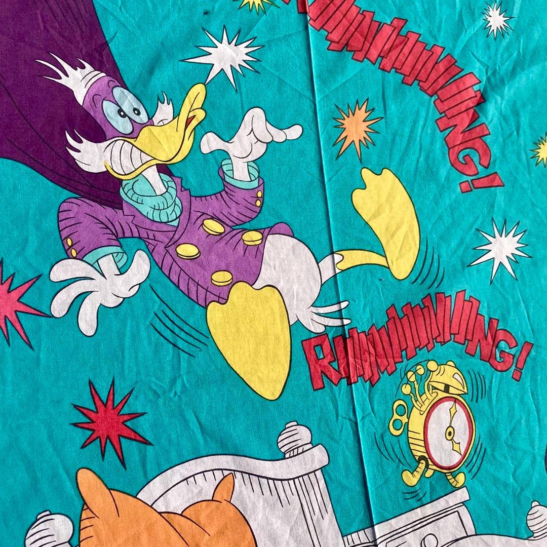 スペシャル USA製 90's ダークウィング・ダック ビンテージ 特大シーツ