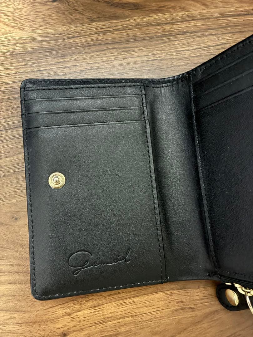 gemeil ジェムイル　ミニマルウォレット ブラック