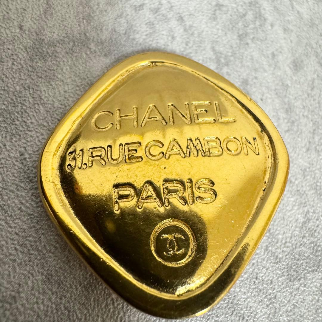 CHANEL シャネル ブローチ カンボン ゴールド ヴィンテージ レディース