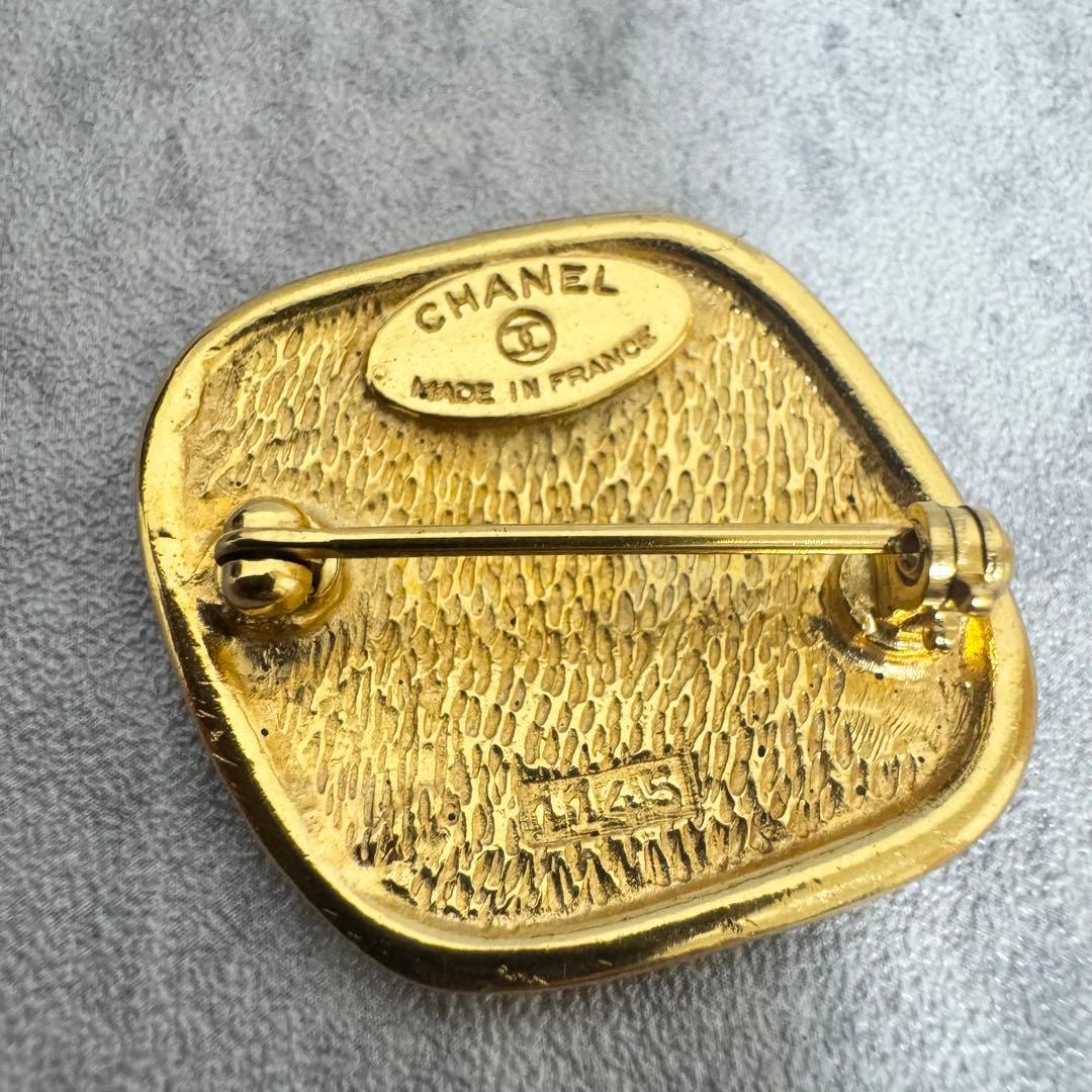 CHANEL シャネル ブローチ カンボン ゴールド ヴィンテージ レディース