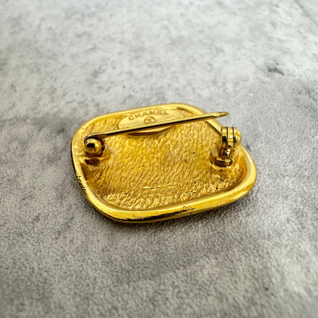 CHANEL シャネル ブローチ カンボン ゴールド ヴィンテージ レディース