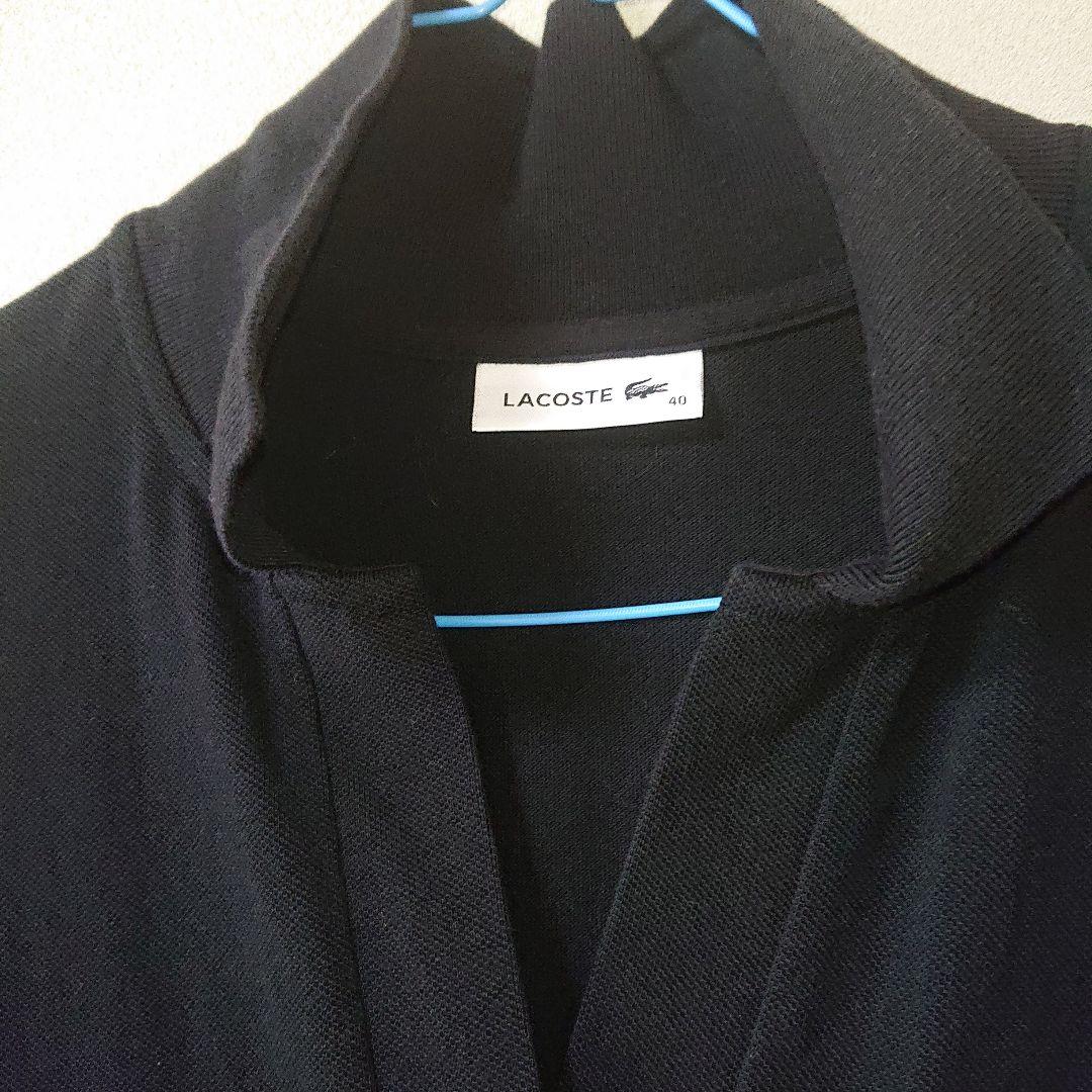 LACOSTE ラコステ スキッパー ネック ポロシャツ ブラック