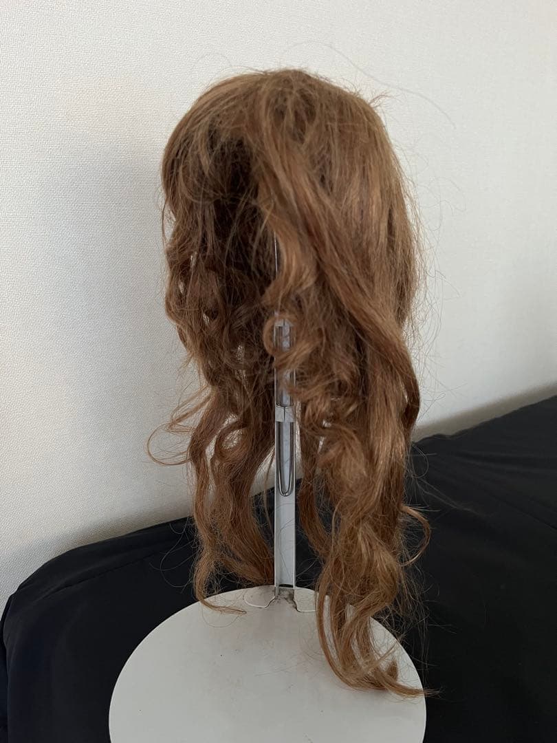 ▪️アンティーク▪️ドールウィッグ▪️ブラウン▪️大きなドール向き　人毛