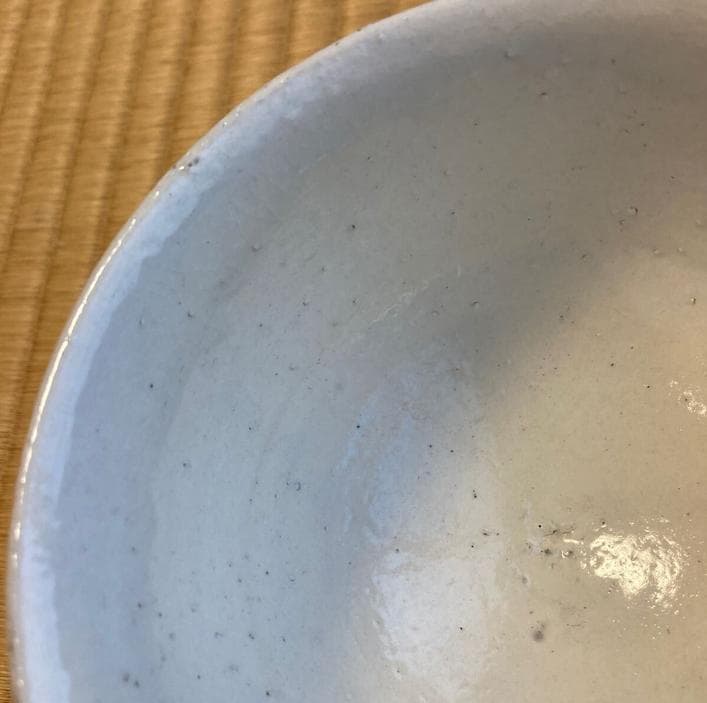 未使用品 唐津焼 粉引茶碗 中里忠寛（現 14代中里太郎右衛門）箱有