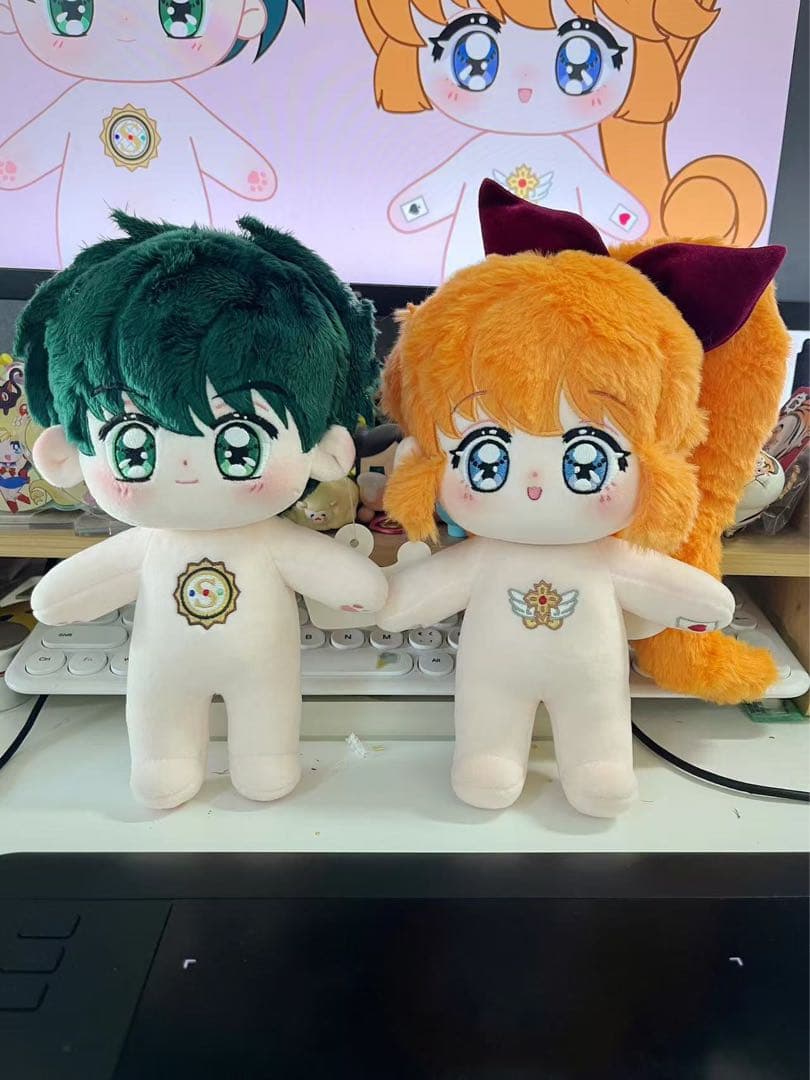 【2体　衣装1着】着せ替えぬいぐるみ　怪盗セイント・テール　羽丘芽美& 飛鳥大貴