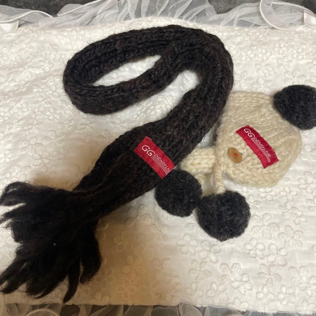 アトリエgg マフラーとニット帽、手袋サイズS