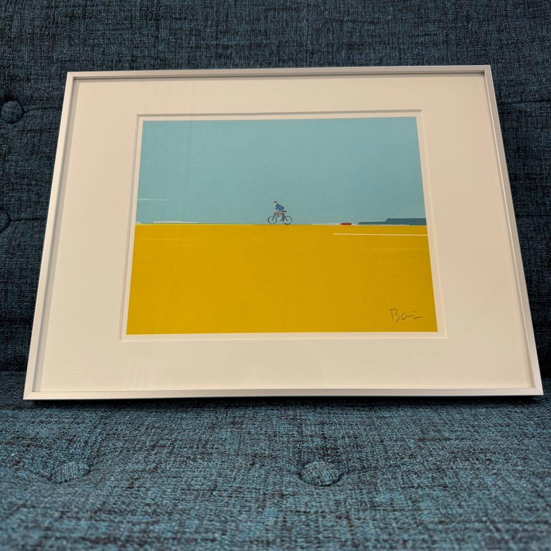 Life on two wheels 作品　額装