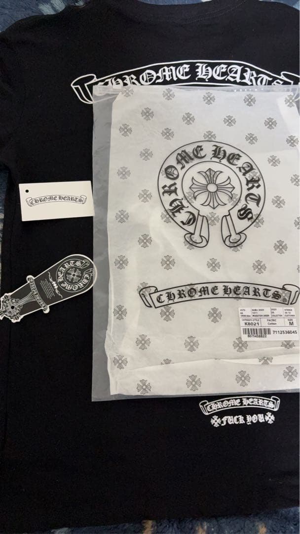 CHROME HEARTS バックスクロールラベルロゴ　長袖大阪限定品