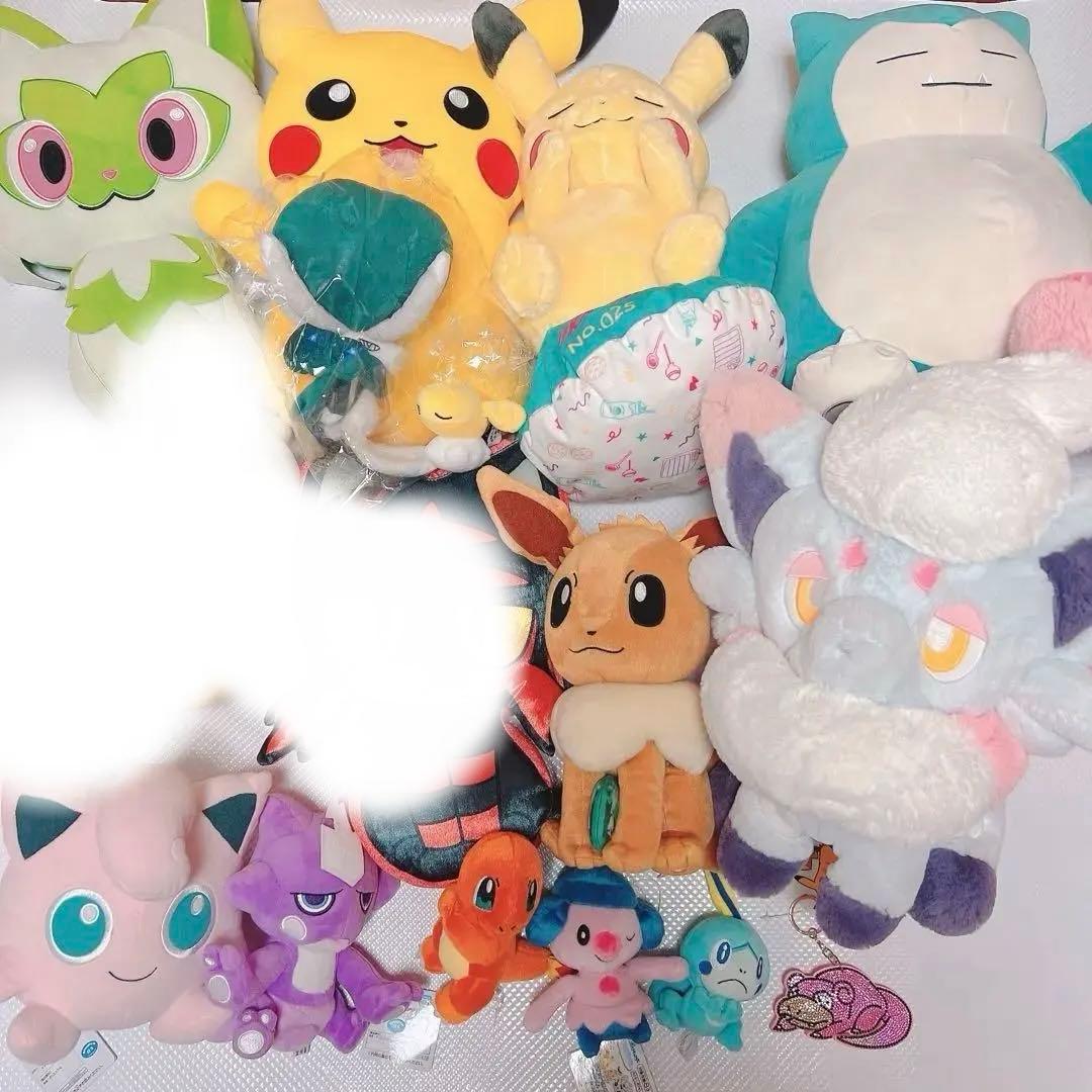 ふわふわ抱きぬいぐるみ　ヒスイゾロア　ポケモンセンター　イーブイ　カビゴン