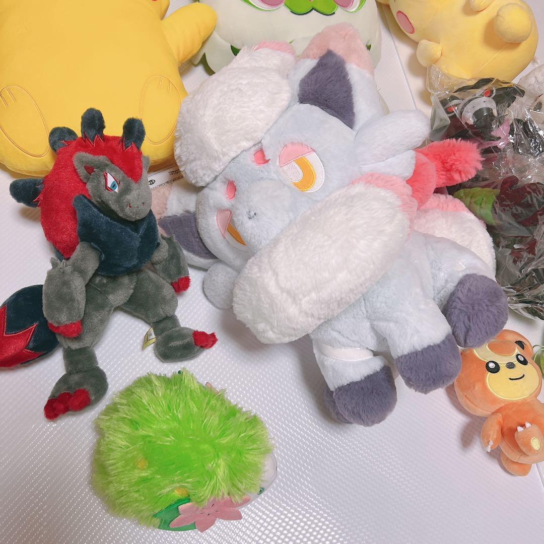 ふわふわ抱きぬいぐるみ　ヒスイゾロア　ポケモンセンター　イーブイ　カビゴン