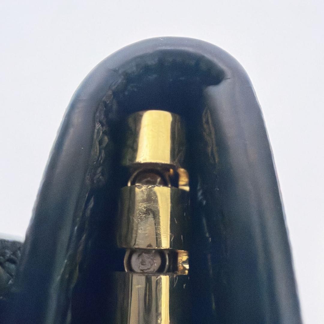 グッチ ダブルG バイカラー キーケース GGマーモント ブラック ベージュ