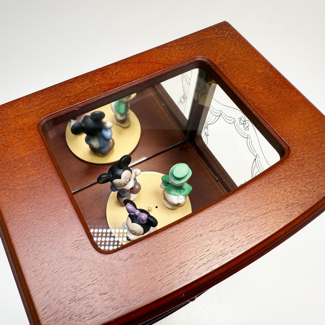 希少品 ディズニーキャラクター オルゴール 木製