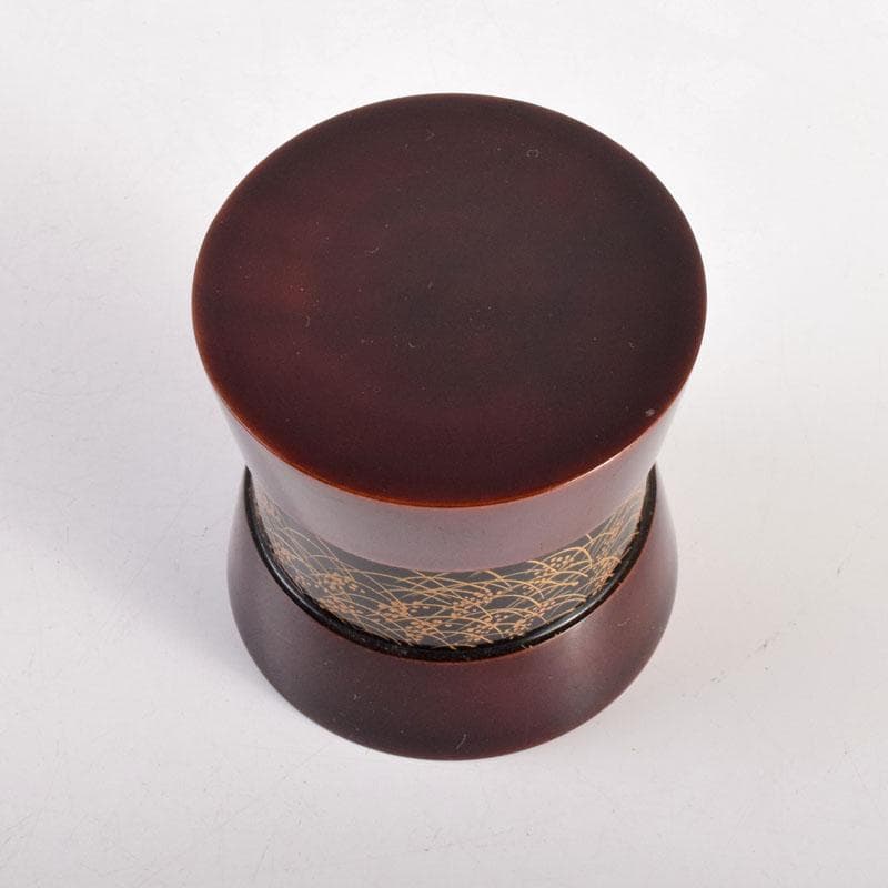 茶道具　中林星山作　秋草鳥蒔絵　茶器　共箱　V　8364