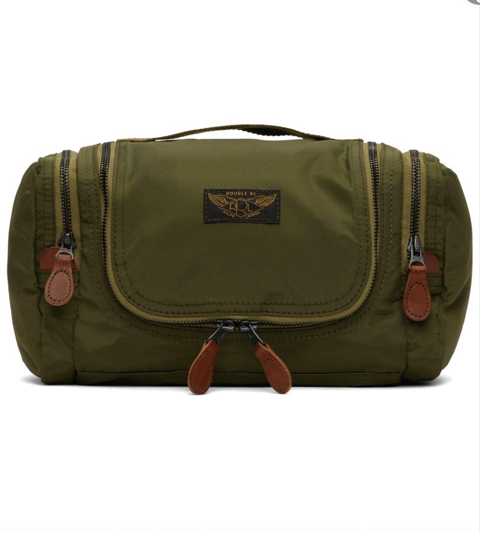 RRL グリーン ナイロンキャンバス トラベルポーチ　未使用品