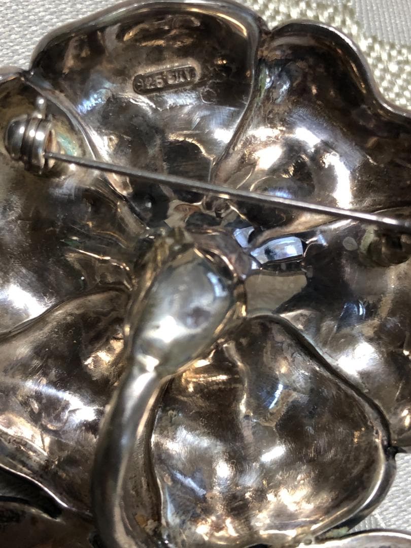 マーカサイト　ブローチ