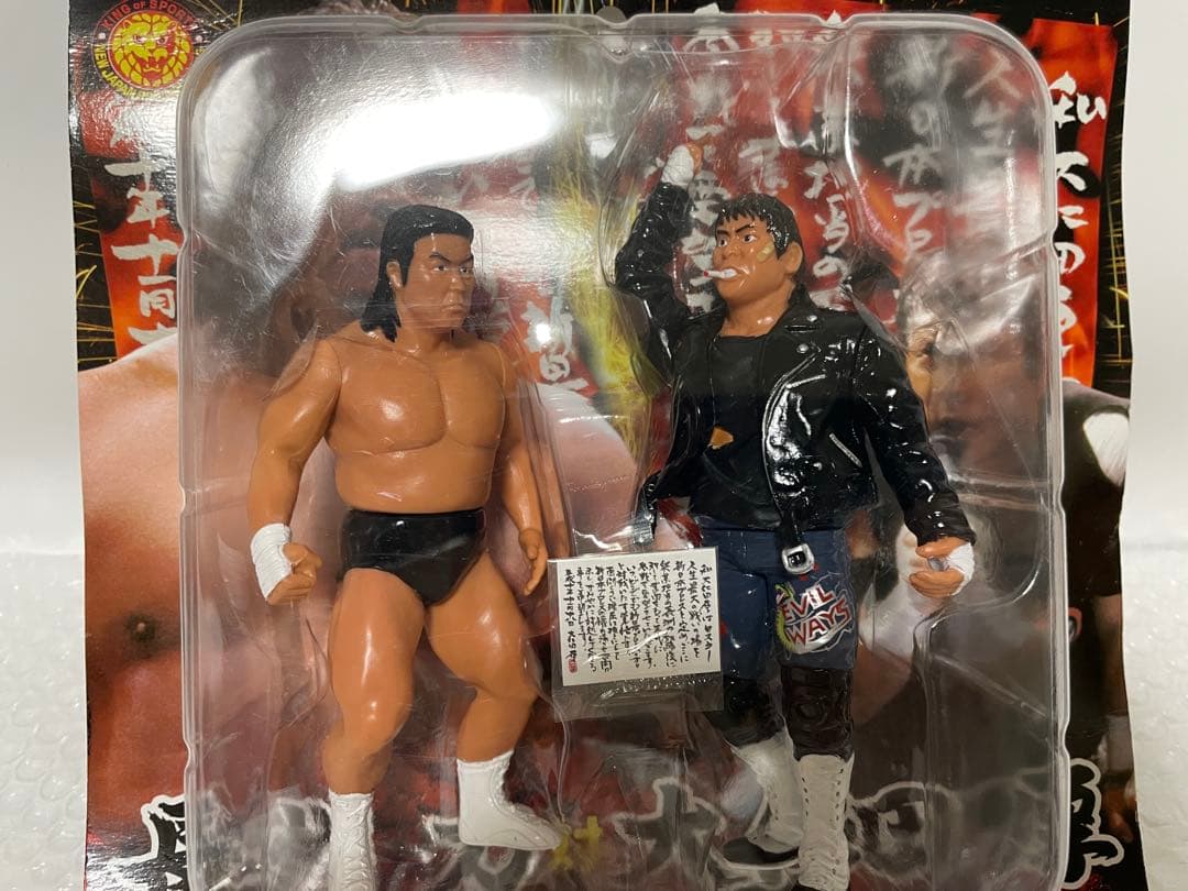 長州力 対 大仁田厚 フィギュア 横浜アリーナ 電流爆破 未開封