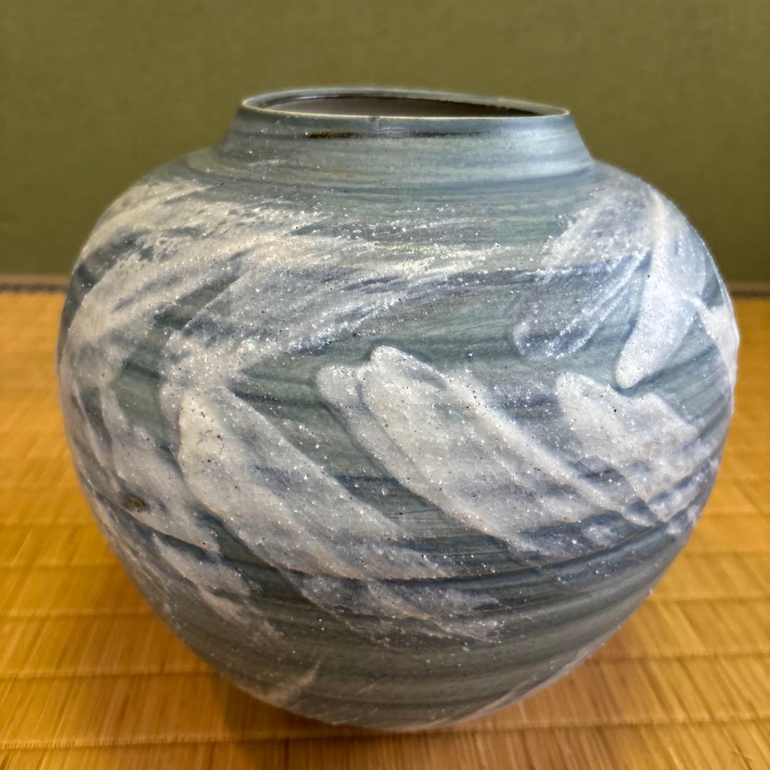 蔵出し！昭和レトロ✴︎清水焼・京焼・藤平正文作・花瓶✴︎