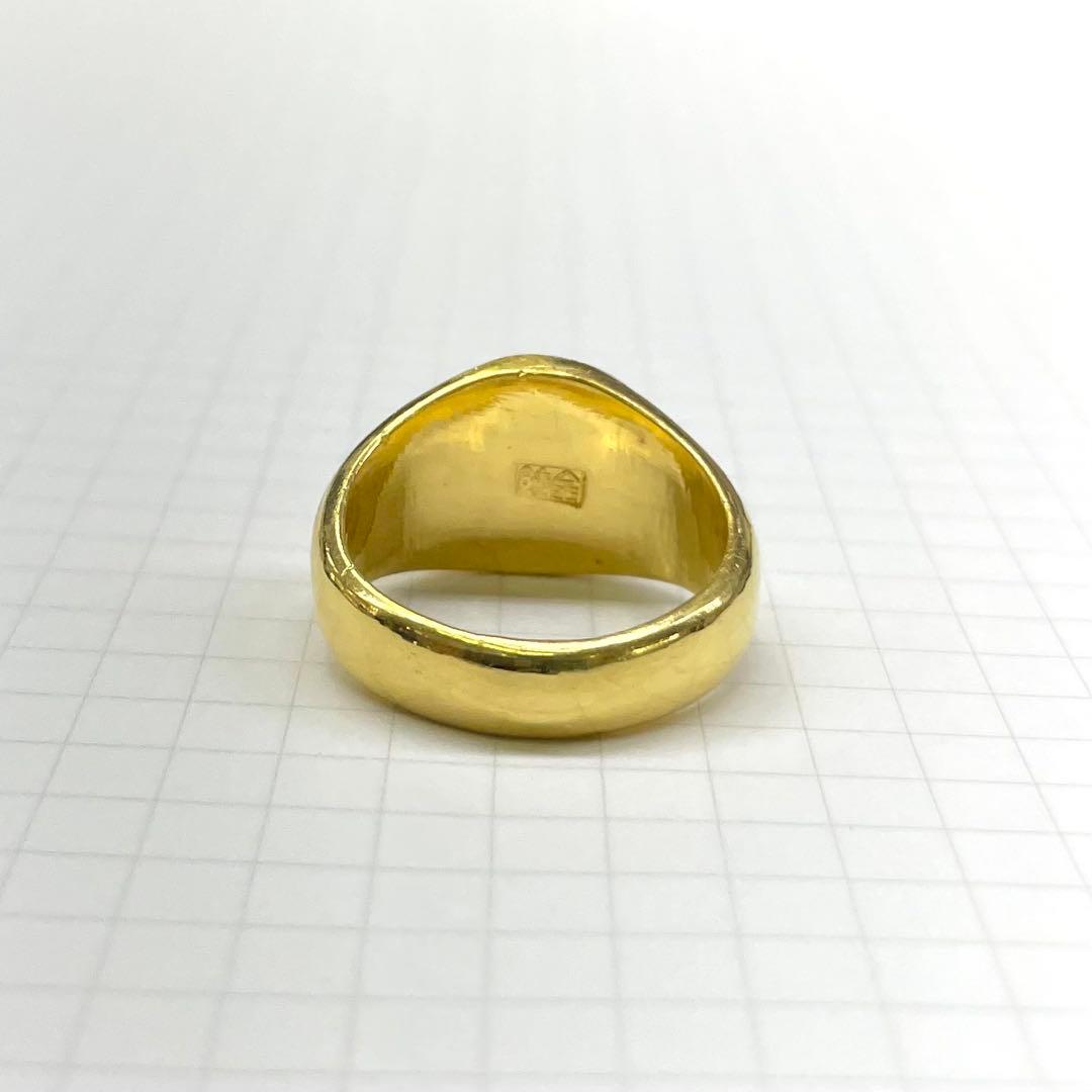 純金 24金 印台リング